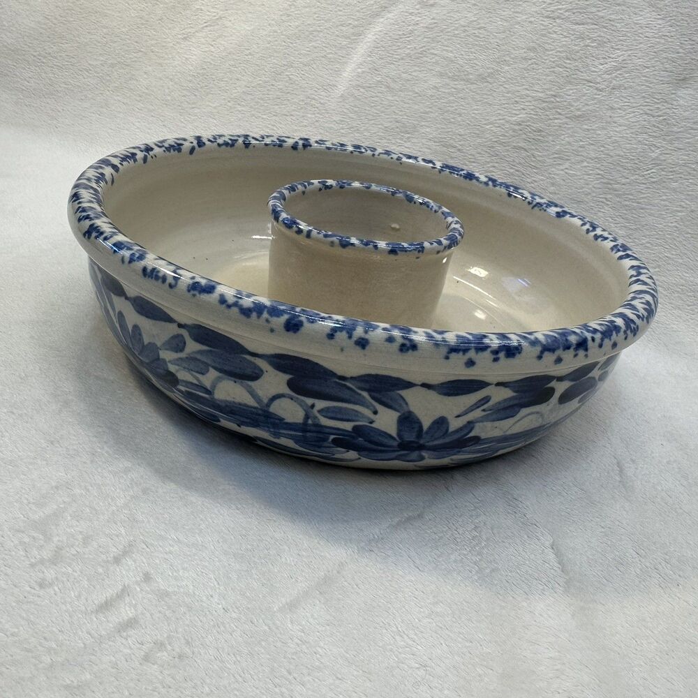 Marshall Tx Pottery 8.5” Round Serveware CottageCore Farmhouse Kitchen Floral